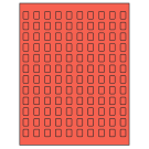 0.42" x 0.58"  Sheet Label