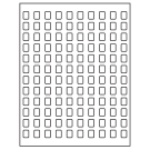 0.42" x 0.58"  Sheet Label