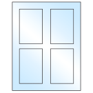 2.875" x 4.312"  Sheet Label