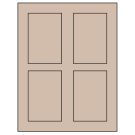 2.875" x 4.312"  Sheet Label