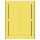 2.875" x 4.312"  Sheet Label