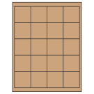 2" x 2"  Sheet Label