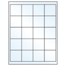 2" x 2"  Sheet Label