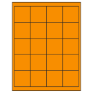 2" x 2"  Sheet Label