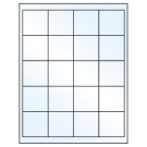 2" x 2"  Sheet Label