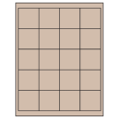 2" x 2"  Sheet Label