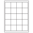 2" x 2"  Sheet Label