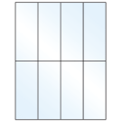 2.125" x 5.5"  Sheet Label