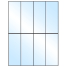 2.125" x 5.5"  Sheet Label