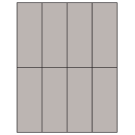 2.125" x 5.5"  Sheet Label