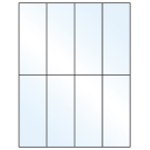 2.125" x 5.5"  Sheet Label