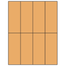 2.125" x 5.5"  Sheet Label