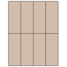 2.125" x 5.5"  Sheet Label