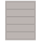 8" x 2"  Sheet Label