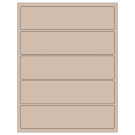 8" x 2"  Sheet Label