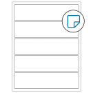 8" x 2"  Sheet Label