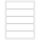 8" x 2"  Sheet Label