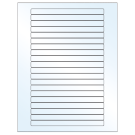 6.25" x 0.5"  Sheet Label