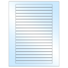 6.25" x 0.5"  Sheet Label