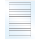 6.25" x 0.5"  Sheet Label