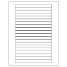 6.25" x 0.5"  Sheet Label