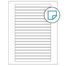 6.25" x 0.5"  Sheet Label