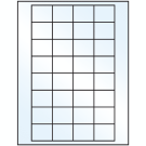 1.59375" x 1.3"  Sheet Label