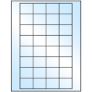 1.59375" x 1.3"  Sheet Label