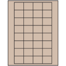 1.59375" x 1.3"  Sheet Label