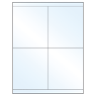 4.25" x 5"  Sheet Label