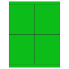 4.25" x 5"  Sheet Label