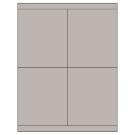 4.25" x 5"  Sheet Label