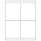 4.25" x 5"  Sheet Label