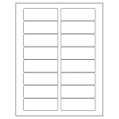 3.375" x 1.25"  Sheet Label