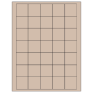 1.5" x 1.5"  Sheet Label