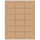 2.5" x 1.5625"  Sheet Label