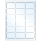 2.5" x 1.5625"  Sheet Label