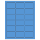 2.5" x 1.5625"  Sheet Label