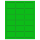 2.5" x 1.5625"  Sheet Label