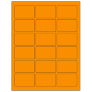 2.5" x 1.5625"  Sheet Label