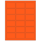 2.5" x 1.5625"  Sheet Label