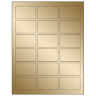 2.5" x 1.5625"  Sheet Label