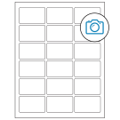 2.5" x 1.5625"  Sheet Label