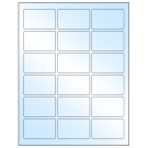 2.5" x 1.5625"  Sheet Label