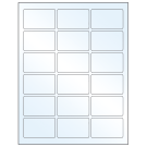 2.5" x 1.5625"  Sheet Label