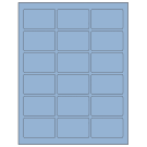 2.5" x 1.5625"  Sheet Label