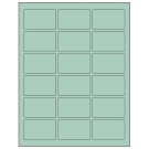 2.5" x 1.5625"  Sheet Label