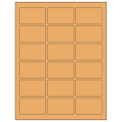 2.5" x 1.5625"  Sheet Label