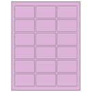 2.5" x 1.5625"  Sheet Label