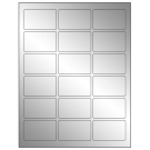 2.5" x 1.5625"  Sheet Label